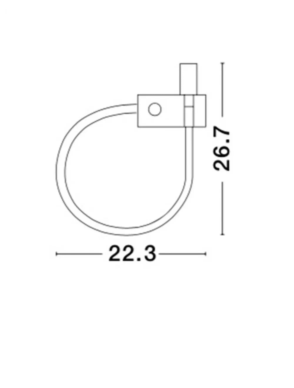 Aplica de perete din Aluminiu Negru H26.7xL22.3cm IP20 3W 190lm 3000k GENEVA