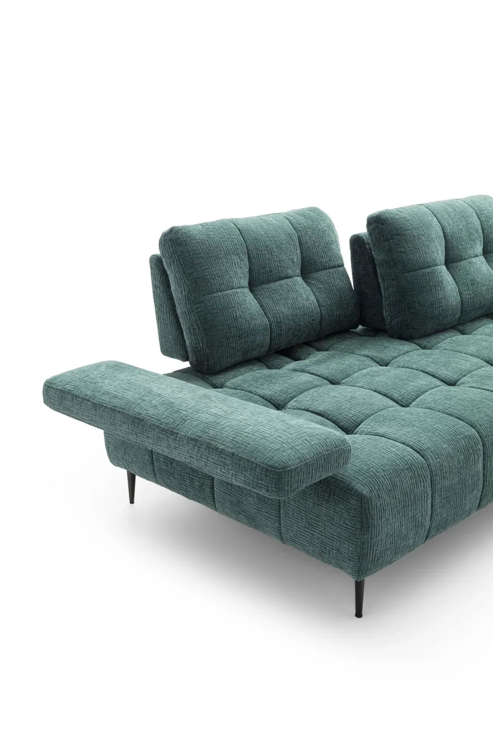 Coltar fix in forma de L modular cu spatar si brate reglabile L302-344cm Joplin