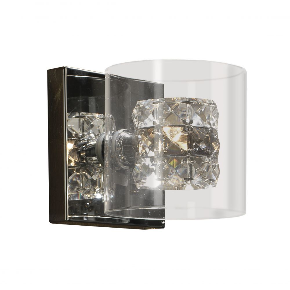 Aplica de perete din Sticla Transparent L13x15xH13cm Flash