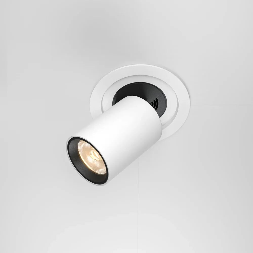 Spot incastrat ascuns din Aluminiu Alb H10xD9cm IP20 10W 780lm 3000k Downlight