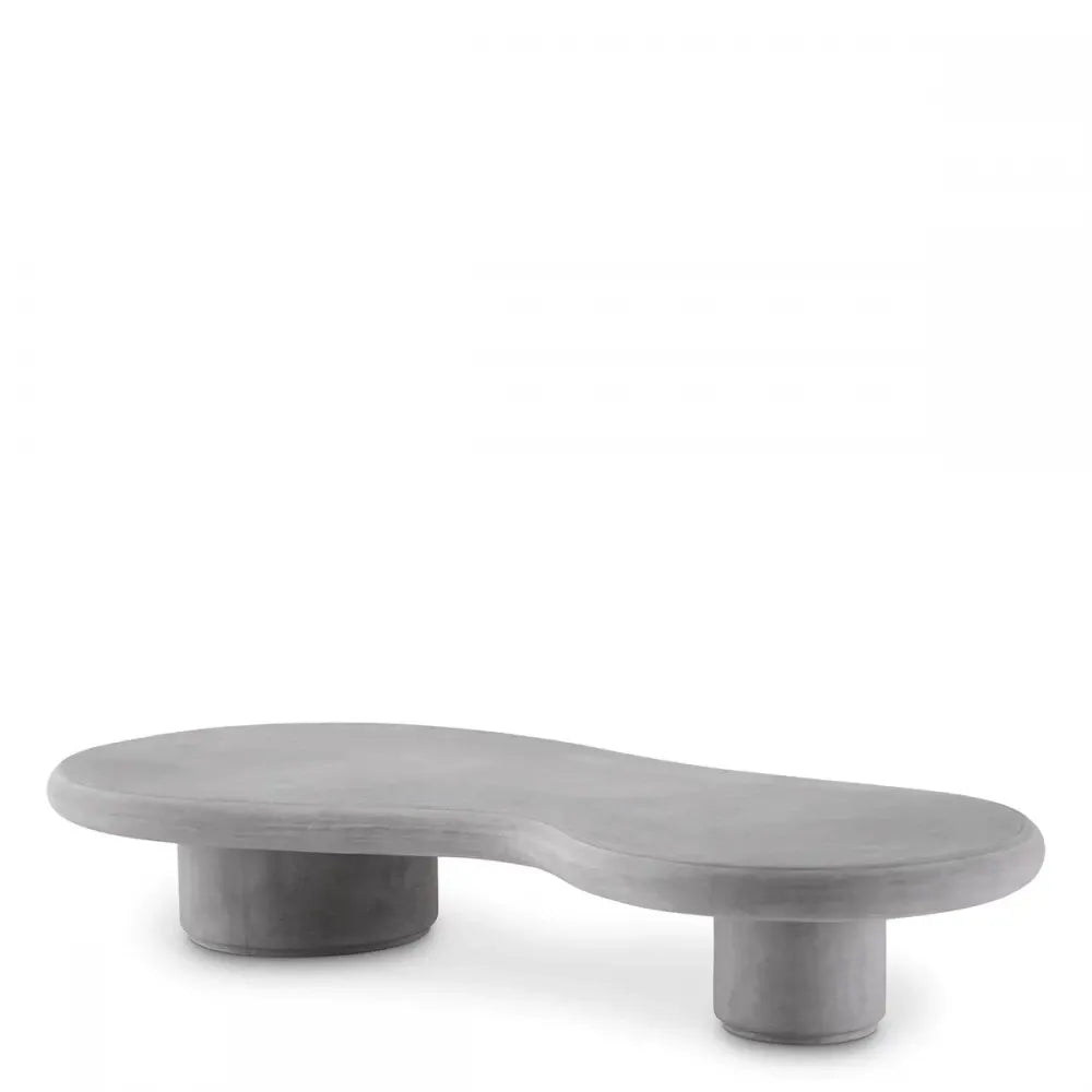 Masuta de cafea pentru exterior din Beton armat cu fibra de sticla Gri H31xL181cm Erato Eichholtz