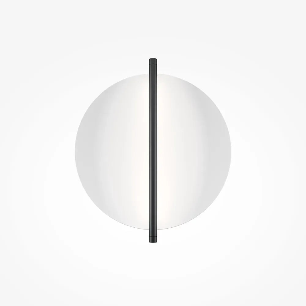 Aplica de perete din Aluminiu Negru/Alb cu LED D30xH34cm Mira
