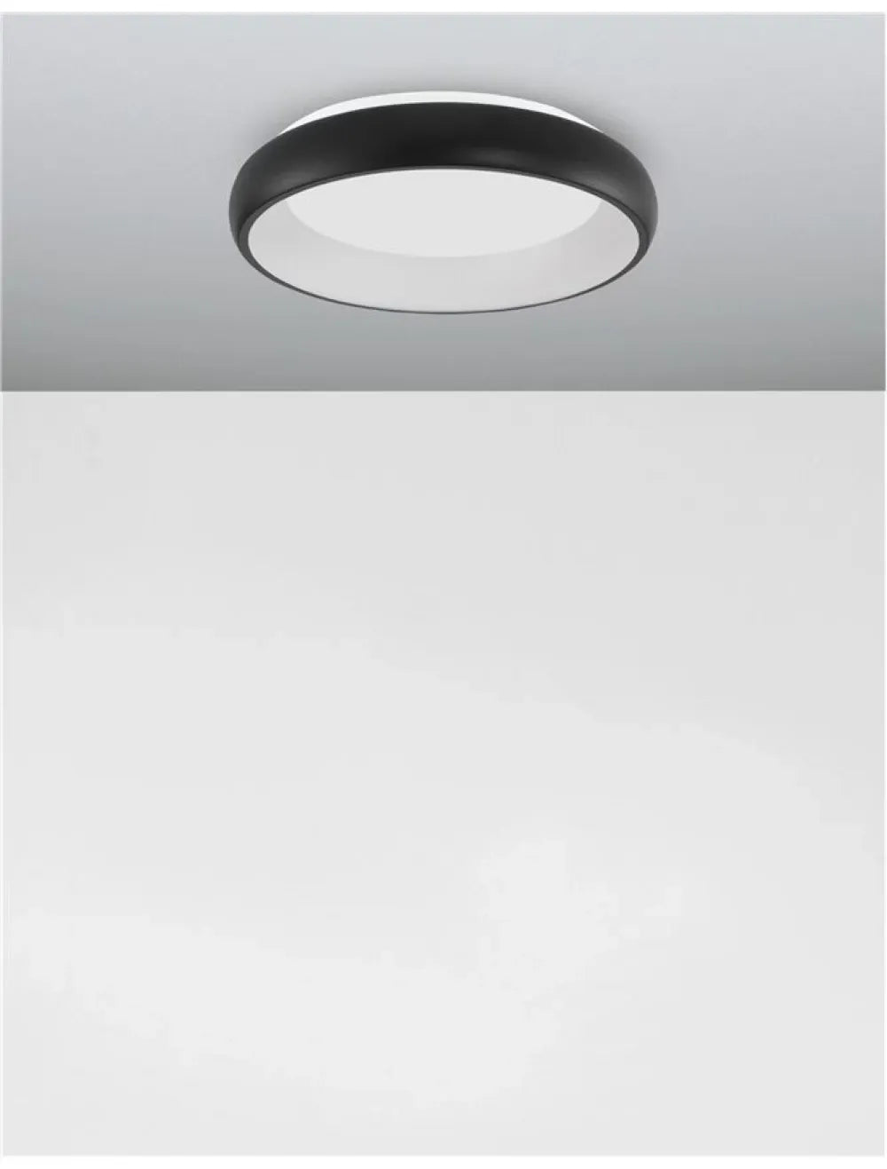 Plafoniera din Aluminiu Negru H8.5xL41cm IP20 32W 1952lm 3000k ALBI