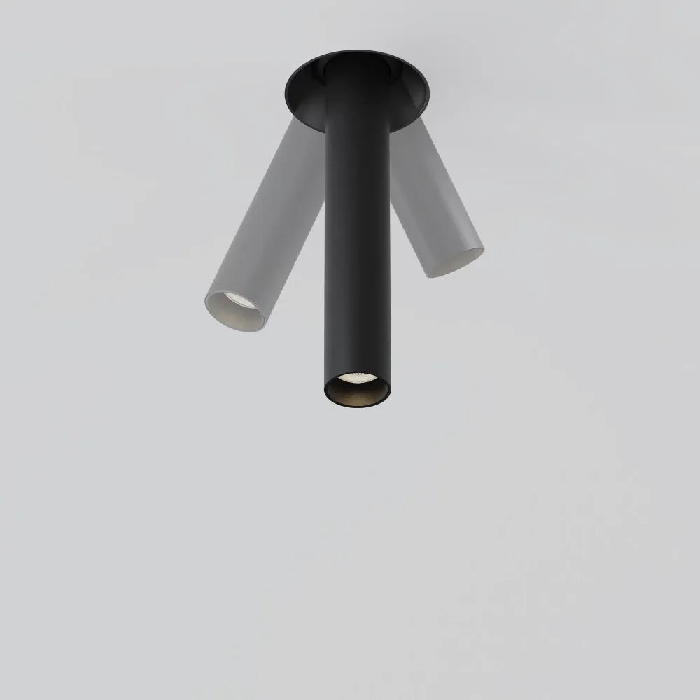 Spot incastrat din Aluminiu Negru H21.6xD3cm 7W 460lm 3000k Focus T