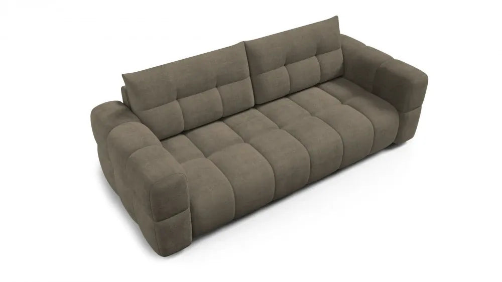Canapea tapitata cu material pet friendly Alias maro L241x104cm