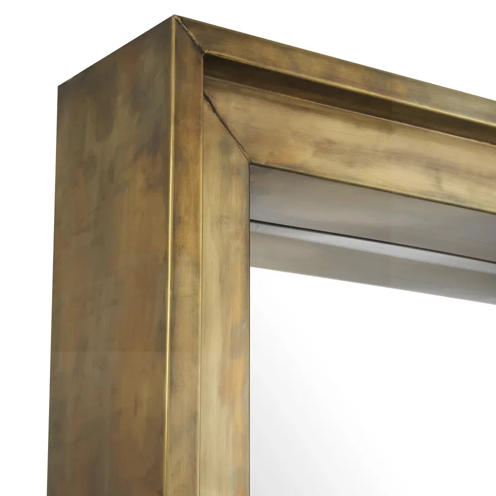Oglinda cu rama din Metal/MDF Alama L80xH200cm Magenta rectangular L Eichholtz