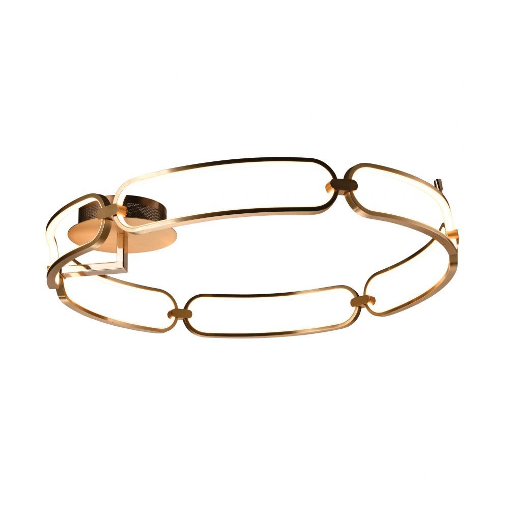 Plafoniera Rotunda din Metal Rose gold Colette D80xH16cm