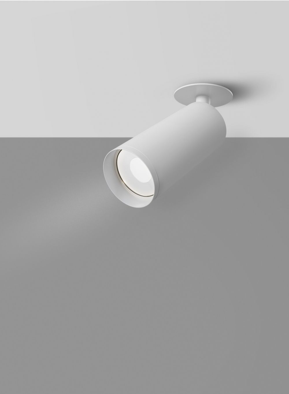 Spot aplicat din Aluminiu Alb D6xH20cm FOCUS