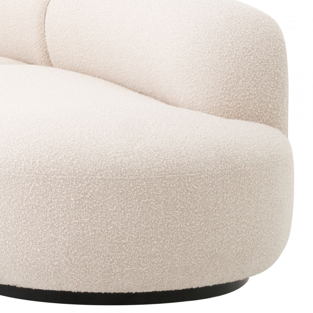 Canapea fixa Bjorn S Eichholtz tapitata cu Stofa Boucle Crem L305cm