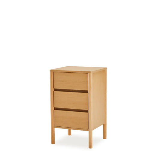 Noptiera cu sertare Treviso de culoare natural L45xH70cm