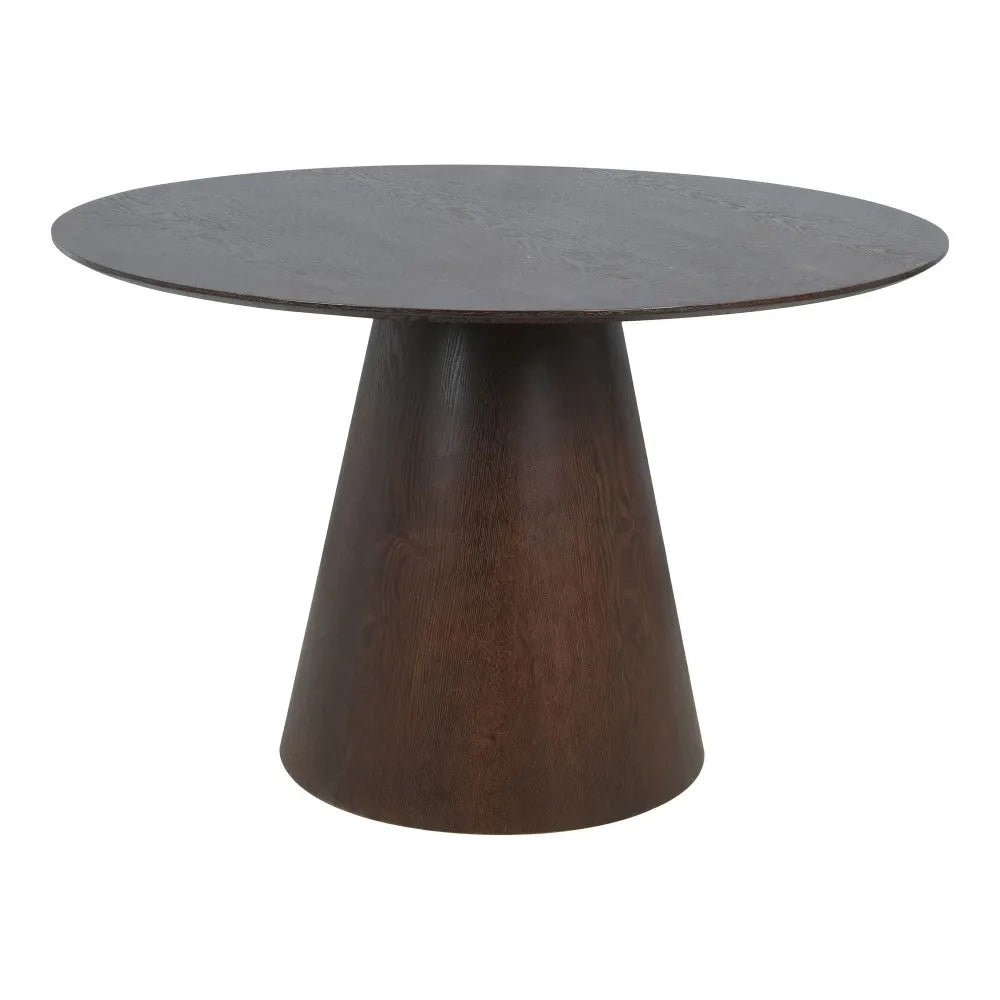 Masa din Furnir de nuc/MDF Maro D120xH75cm Bolton