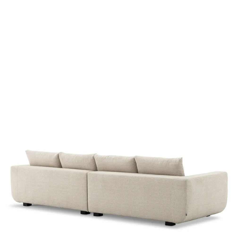 Canapea tapitat cu Stofa Nuoro Bej L324xA104xH82cm Brighton Eichholtz