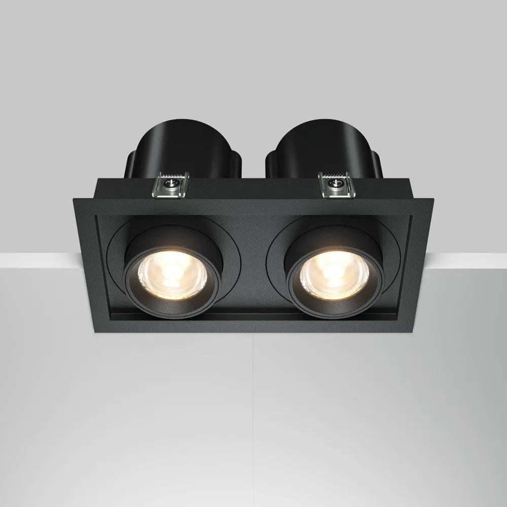 Spot incastrat din Aluminiu/plastic Negru H9.7xLcm Hidden