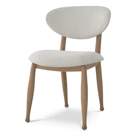 Scaun tapitat cu Stofa Crem L53xA59xH80cm Allston Eichholtz