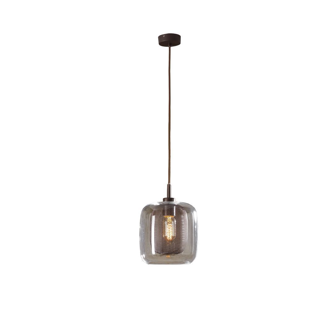 Pendul cu inaltime reglabila din Sticla Negru D20xH120cm Fox
