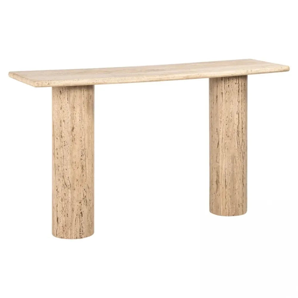 Consola din Travertin Bej L140xH78cm Hampton Richmond Interiors