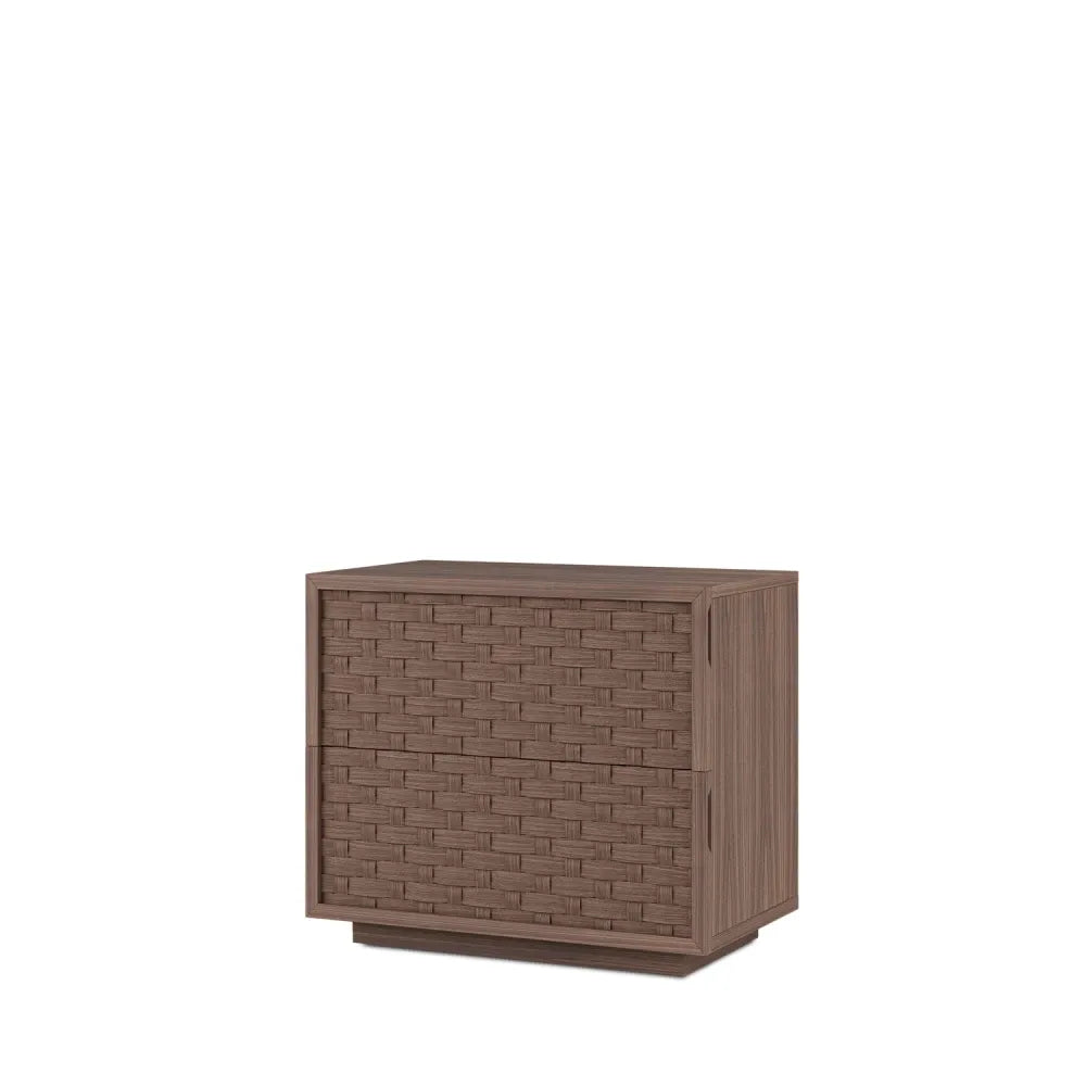 Noptiera cu sertare Borneo de culoare nuc L60xH47cm
