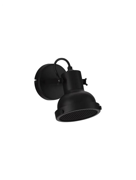 Aplica de perete structura din Metal Negru si abajur din Metal Negru H21xL12cm IP20 RUVI