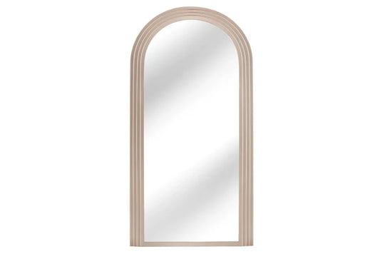 Oglinda cu rama din Poliuretan/MDF Bej H160xL80cm Art Deco