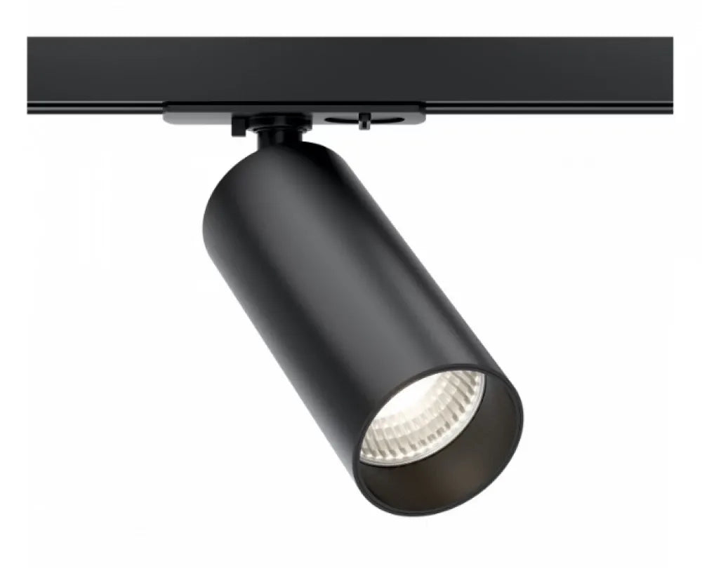 Spot dimabil pentru sina Unity din Aluminiu Negru H16xD5cm IP 20 12W 900lm 4000k Focus LED