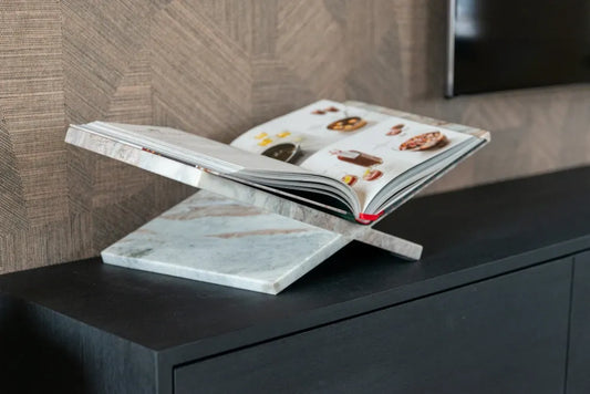 Stand pentru carti din Marmura Bej L47xH18cm Belicia