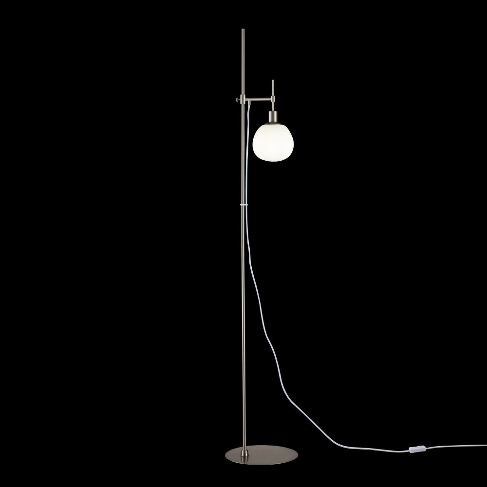 Lampa de podea din Sticla Alb D25xH155cm Erich
