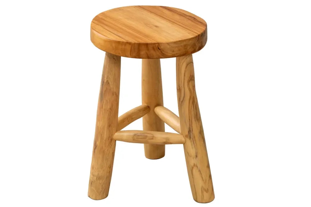 Taburet din Lemn de tec Maro H45xL30cm Bali