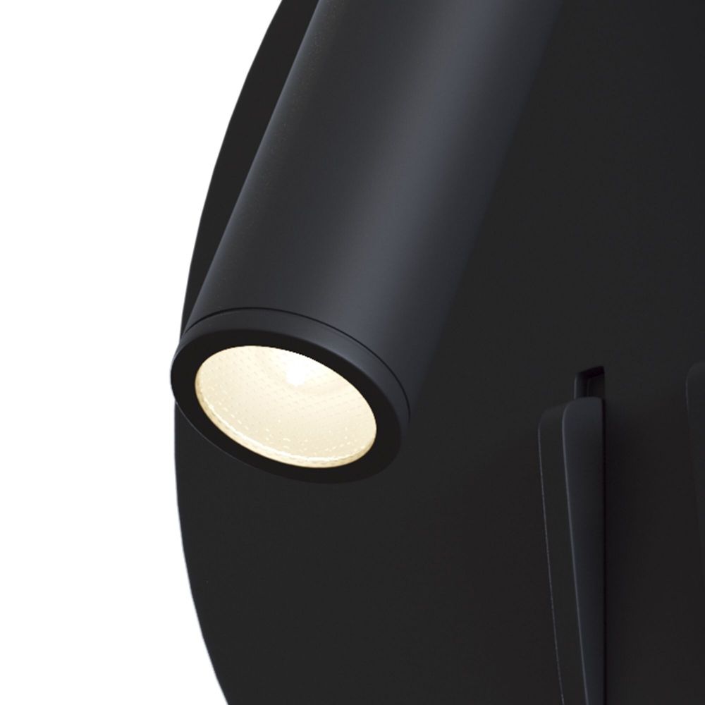 Aplica de perete reglabila din Aluminiu Negru cu LED L14x7xH14cm Ios 176