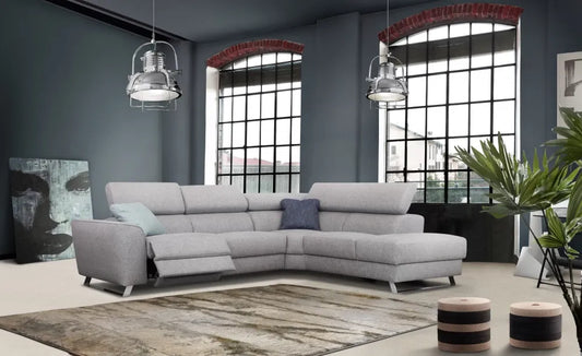 Coltar in forma de L personalizabil cu recliner L302cm Milton
