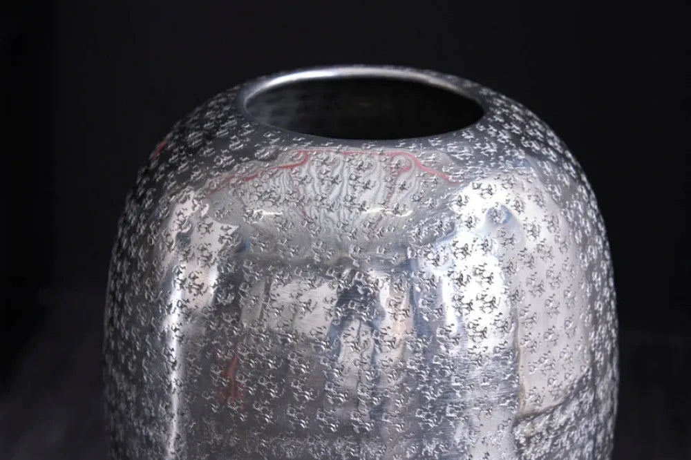 Vaza din Metal Argintiu D25xH50cm ORIENTAL