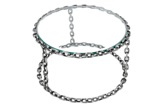 Masuta de cafea din Sticla securizata Transparent si Metal Argintiu L65xH40cm Chain