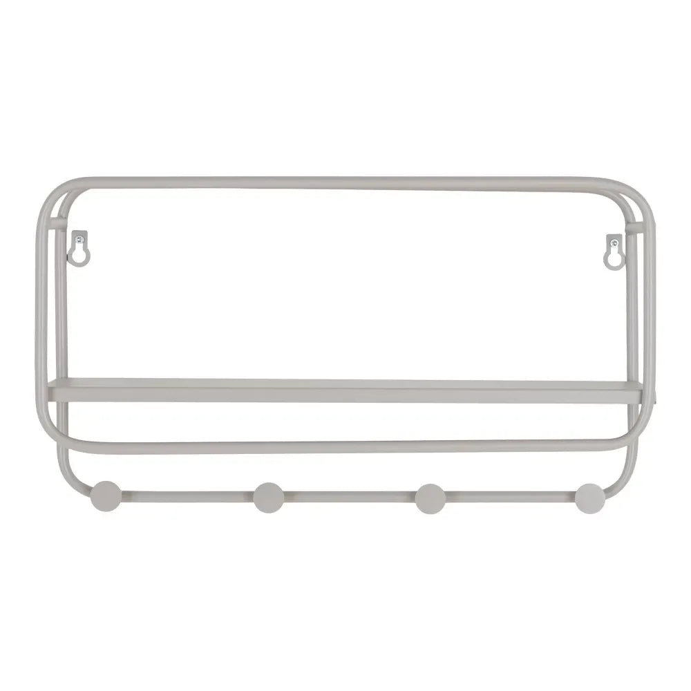 Cuier de perete din Metal Gri L45xH25cm Feira
