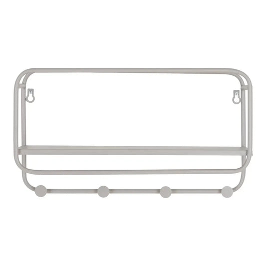 Cuier de perete din Metal Gri L45xH25cm Feira