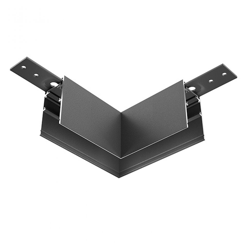 Conector unghi pentru sina magnetica din Aluminiu Negru L10xH5cm Accessories for tracks Exility