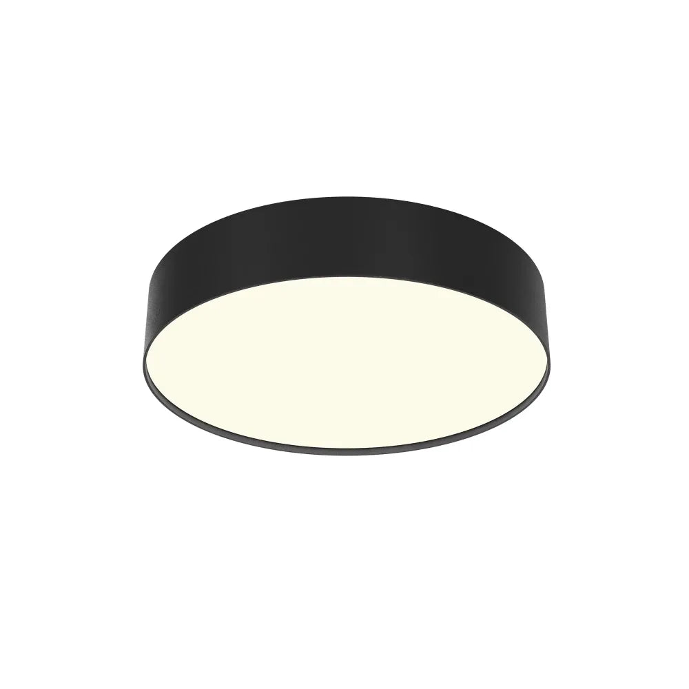 Plafoniera din Aluminiu Negru H6xD30cm Zon