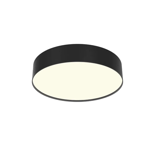Plafoniera din Aluminiu Negru H6xD30cm Zon