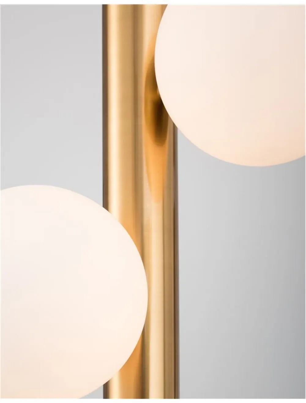 Pendul 5 becuri structura din Metal Alama antichizata si abajur din Sticla Alb H150xL31.5cm IP20 JAKLIN