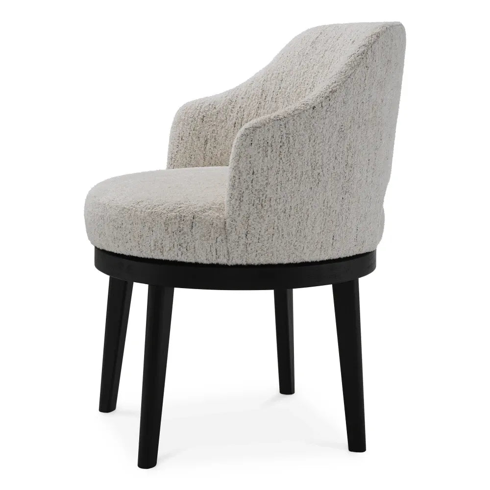 Scaun tapitat cu Stofa Alb L58.5xA60xH82cm Sofia Eichholtz