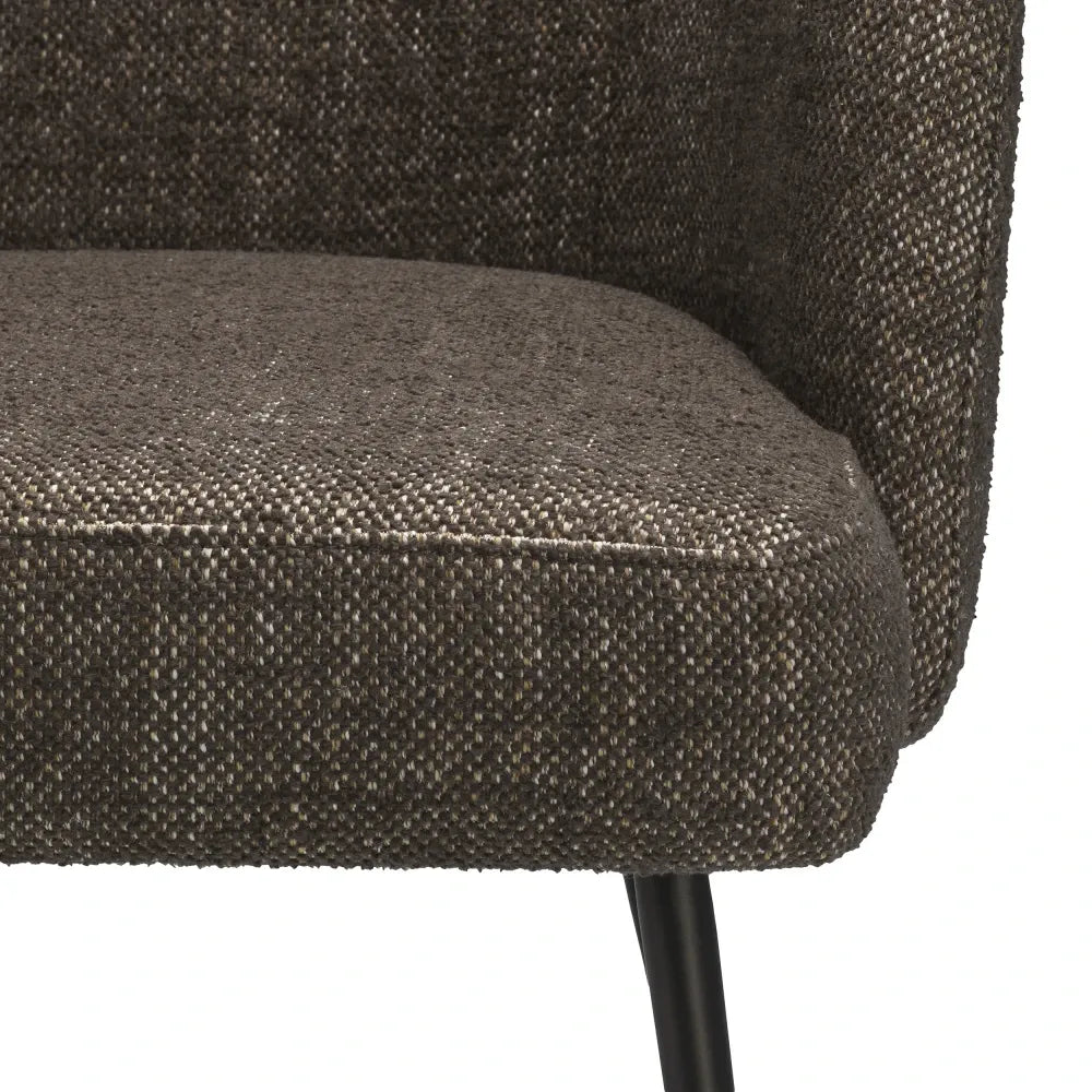 Scaun tapitat cu Stofa Maro L58xA58xH78cm Aiden Eichholtz