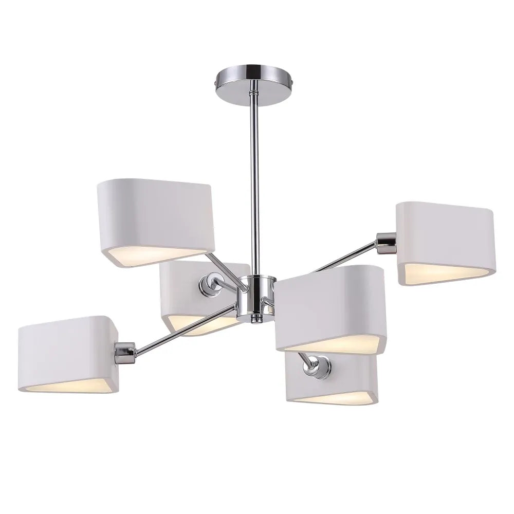 Candelabru din Metal Argintiu crom H42.5xD71cm Brianne