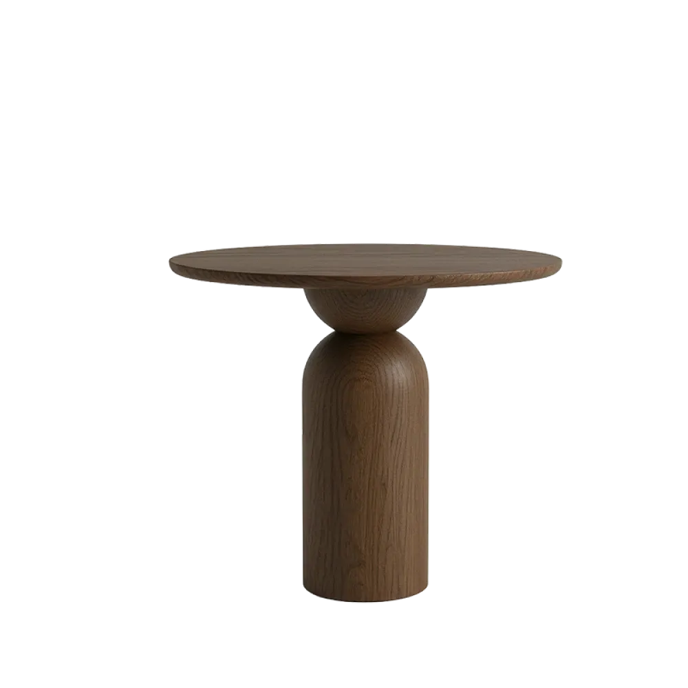 Masa dining Rotunda Bistro din Lemn de Stejar in dimensiuni multiple Essenza