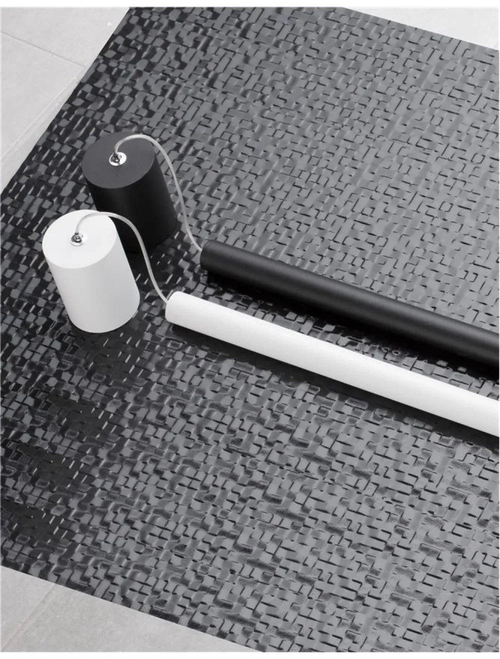 Pendul din Aluminiu Negru H150xL2.5cm IP20 3W 180lm 3000k ULTRATHIN
