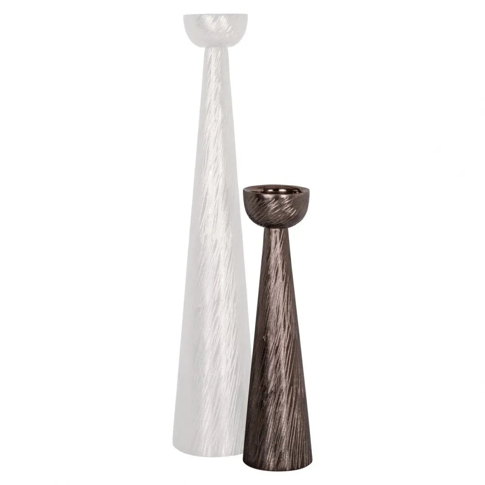Suport lumanare din Aluminiu Maro D11xH43cm Saphira Richmond Interiors