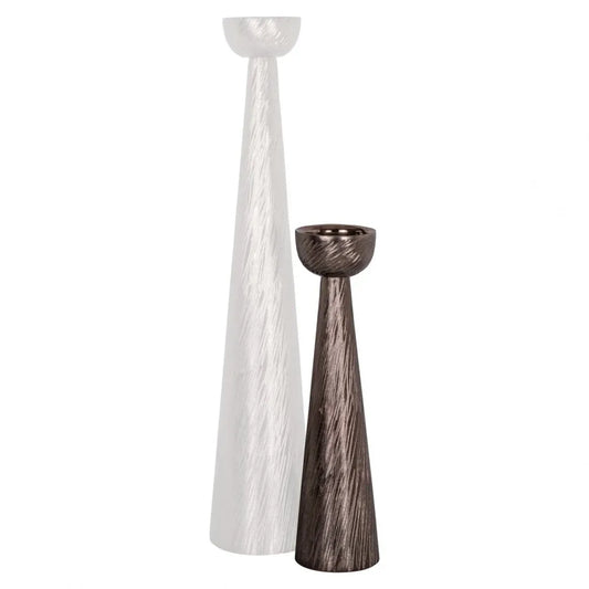 Suport lumanare din Aluminiu Maro D11xH43cm Saphira Richmond Interiors