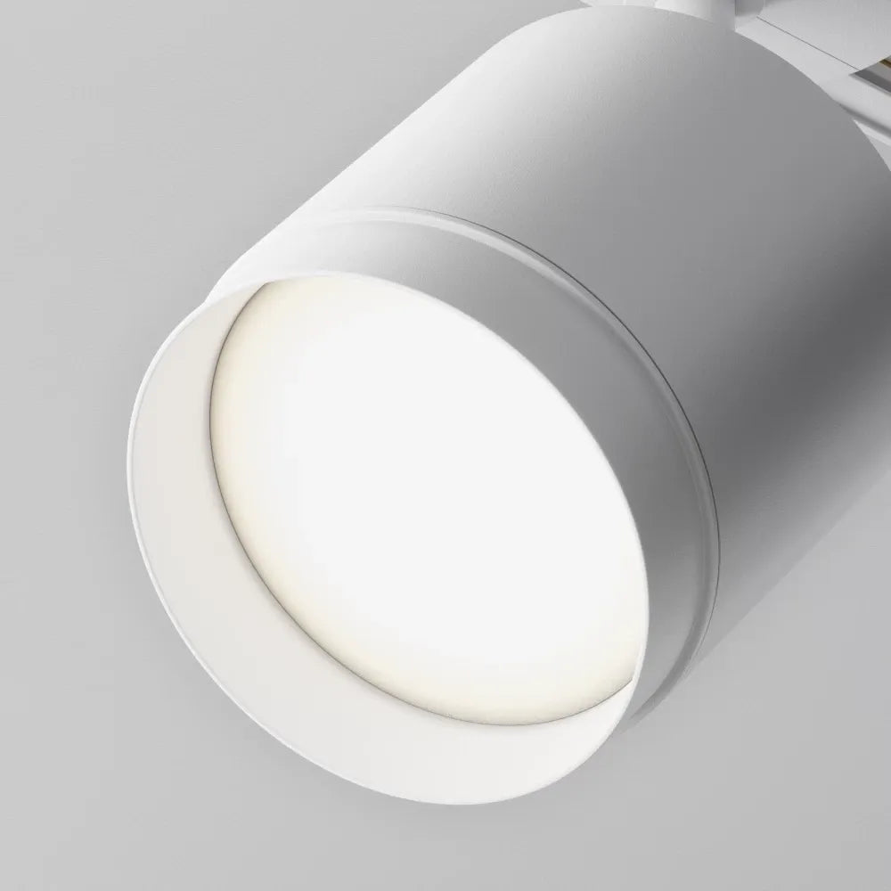 Spot pentru sina Unity din Aluminiu/Plastic Alb H14.8xD8.2cm Polar
