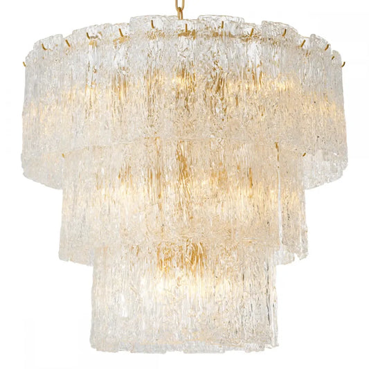 Candelabru din Metal Alama si Sticla Transparent H72xD81cm Almeria Eichholtz