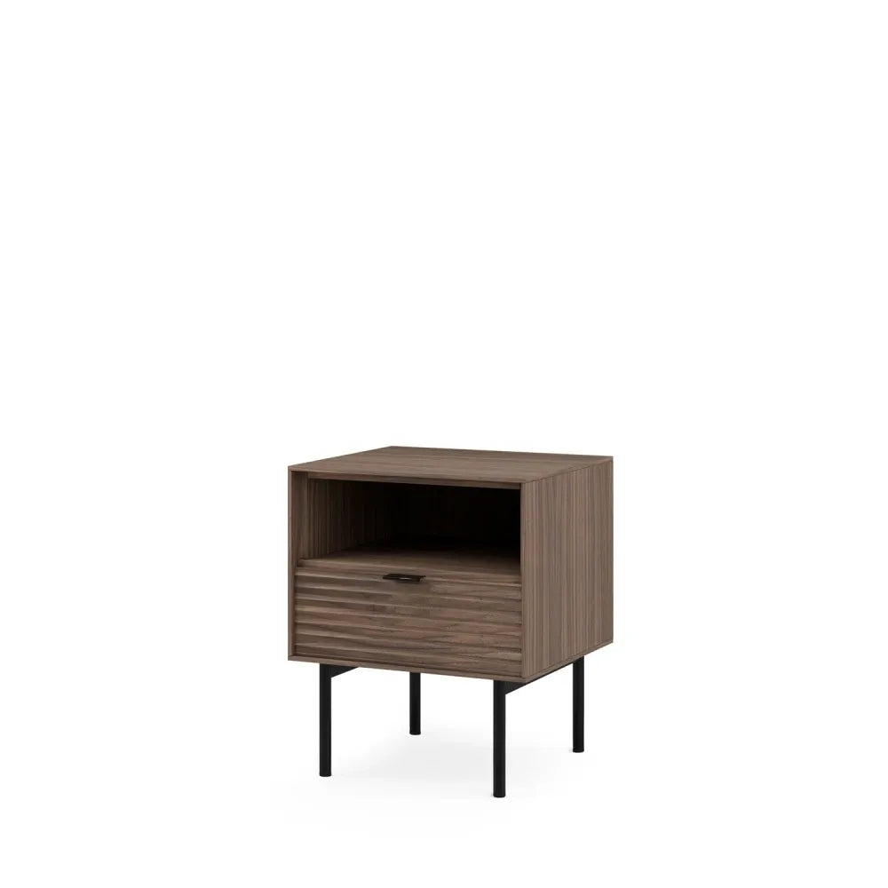 Noptiera cu sertar Tulsa de culoare nuc L40xH49cm