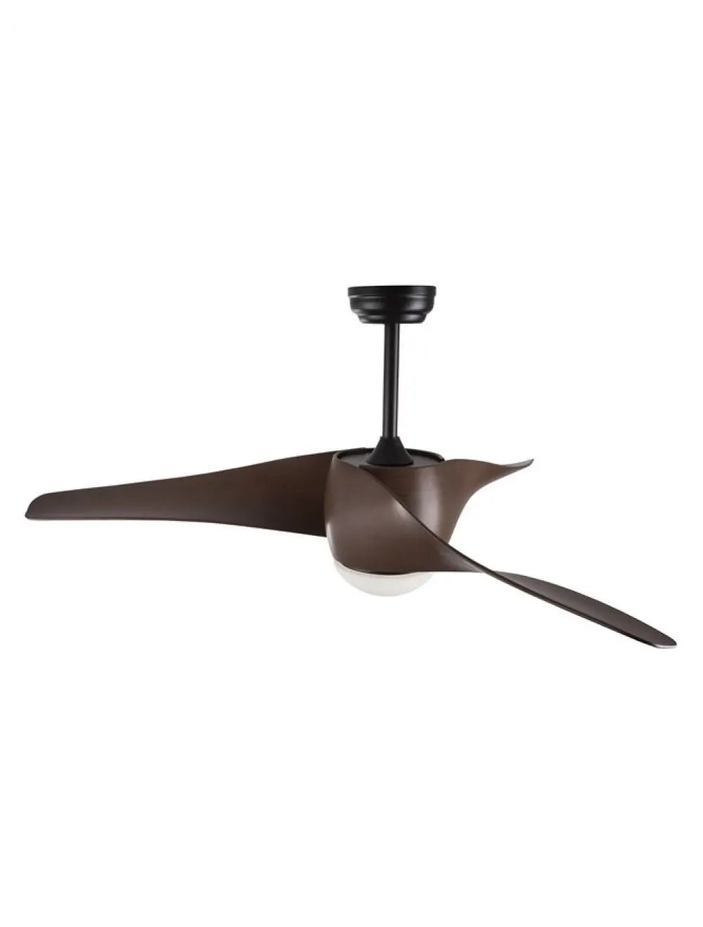 Ventilator structura din Metal Negru si abajur din Sticla Alb H45-58xL132cm IP20 18W 650lm 3000k BREEZE