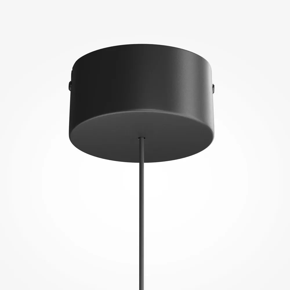 Pendul din Metal Negru si Sticla Negru H200xD20cm Float