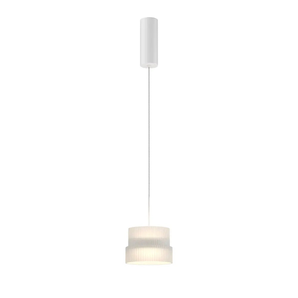 Pendul din Metal Alb si Sticla Alb H334xD14.8cm Scala